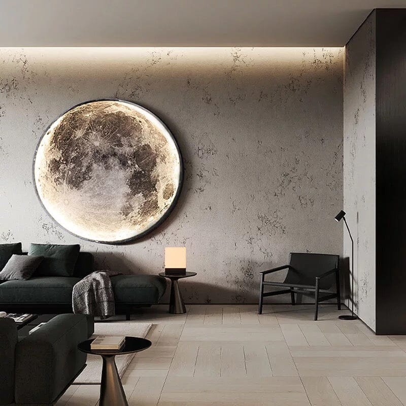 Solène Moon LED Wall Lamp with Modern Circular Design