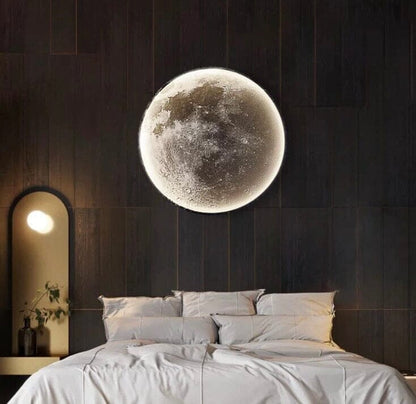 Solène Moon LED Wall Lamp with Modern Circular Design