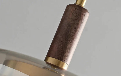 Sophie Nimbus Loft Glass Pendant Light Copper Accent Ceiling Lamp