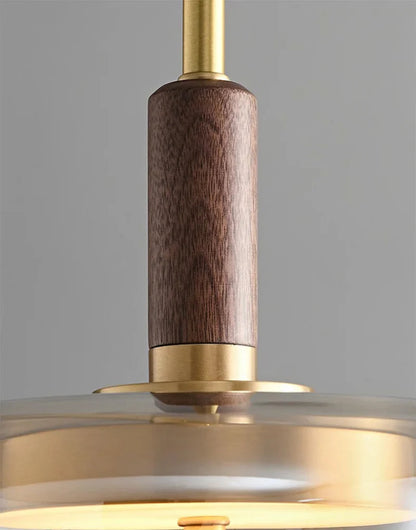 Sophie Nimbus Loft Glass Pendant Light Copper Accent Ceiling Lamp