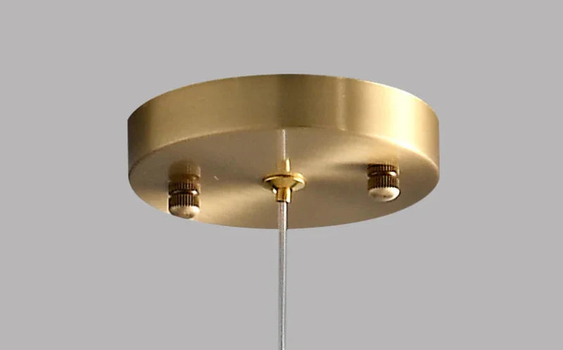 Sophie Nimbus Loft Glass Pendant Light Copper Accent Ceiling Lamp