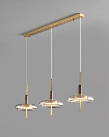 Sophie Nimbus Loft Glass Pendant Light Copper Accent Ceiling Lamp