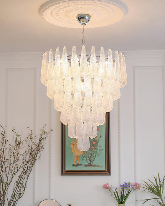 Thérèse Frosted Veil Snowfall Chandelier