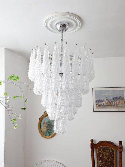 Thérèse Frosted Veil Snowfall Chandelier