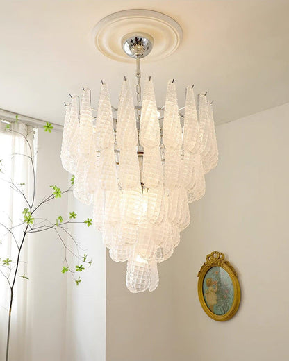 Thérèse Frosted Veil Snowfall Chandelier