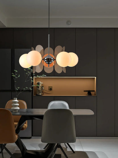 Élise Cosmo Bloom Mid-Century Glass Chandelier