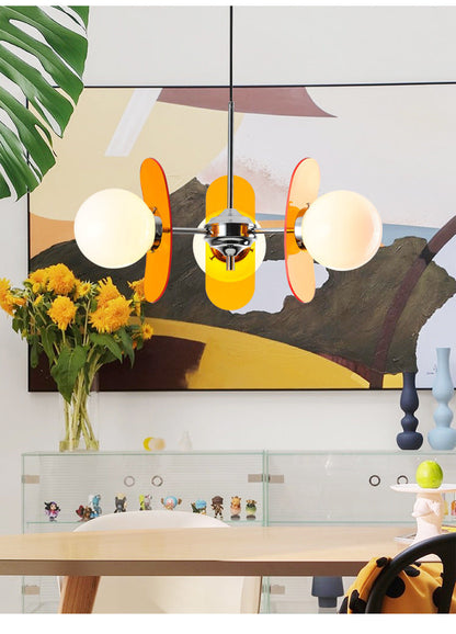 Élise Cosmo Bloom Mid-Century Glass Chandelier