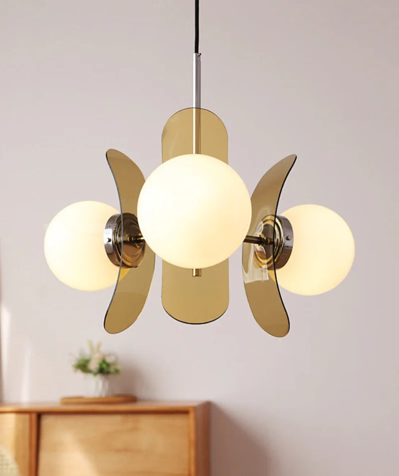 Élise Cosmo Bloom Mid-Century Glass Chandelier