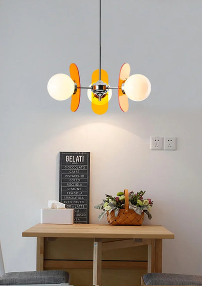 Élise Cosmo Bloom Mid-Century Glass Chandelier