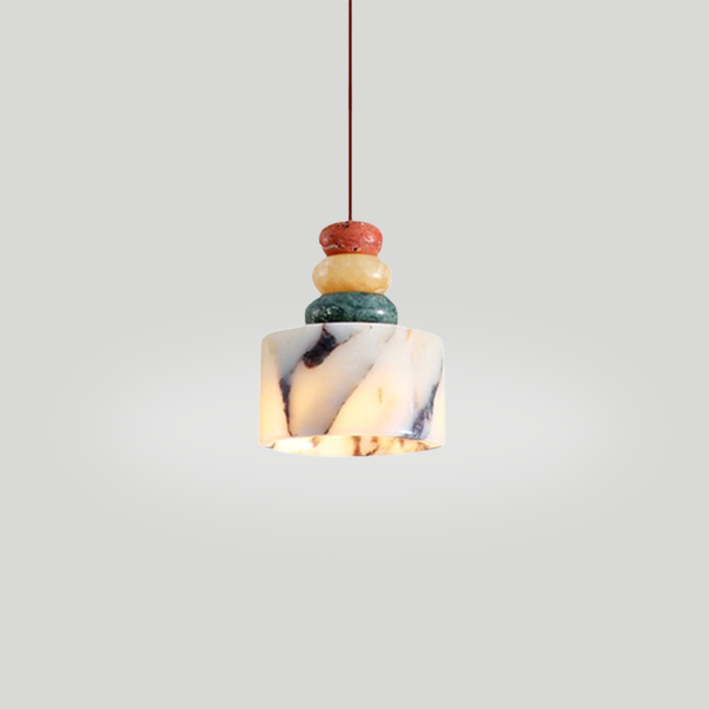 Amélie Multi-color Stacked Stone Pendant Light