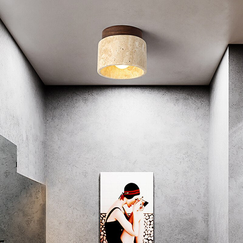 Amélie Ora Stone LED Ceiling Lamp
