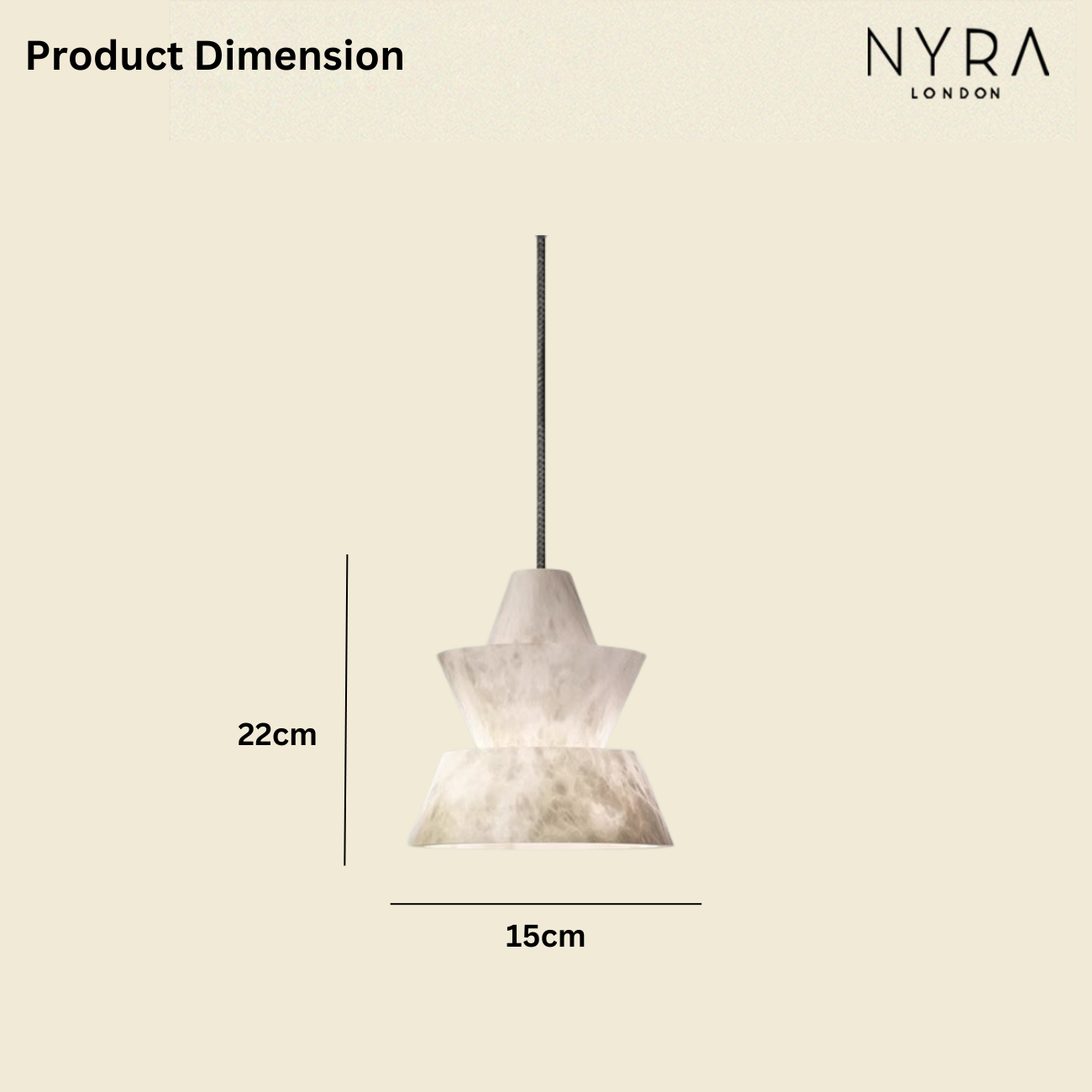 Eloise Alabaster Marble Pendant Light
