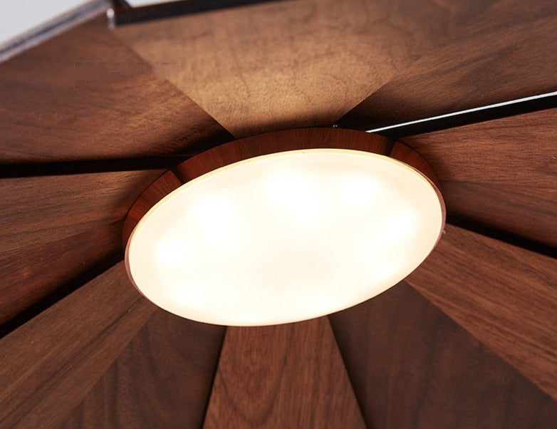 Élise Origami Wood & Bamboo Pendant Lamp