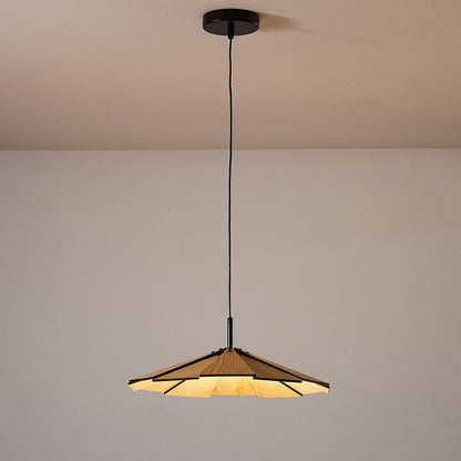 Élise Origami Wood & Bamboo Pendant Lamp