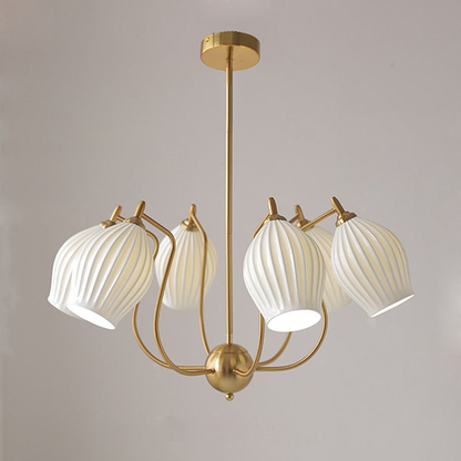 Camille Paola Ceramic Minimalist LED Chandelier