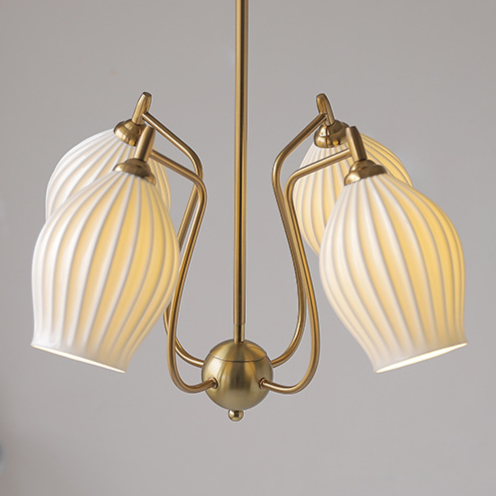 Camille Paola Ceramic Minimalist LED Chandelier