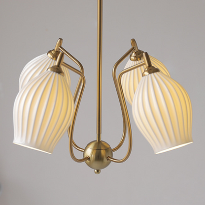 Camille Paola Ceramic Minimalist LED Chandelier
