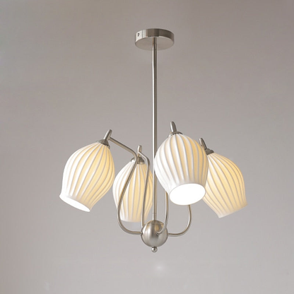 Camille Paola Ceramic Minimalist LED Chandelier