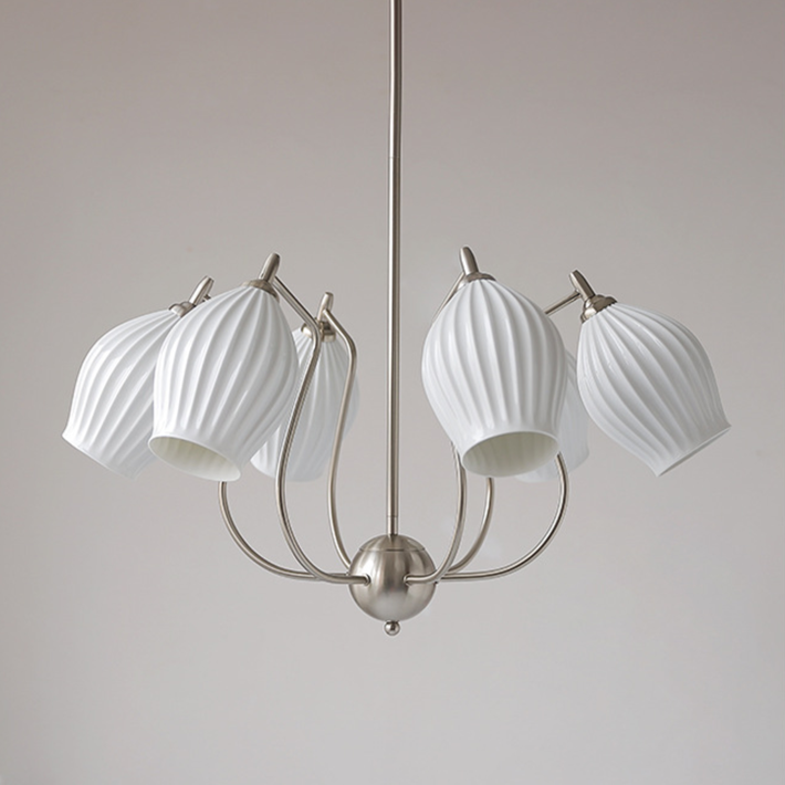 Camille Paola Ceramic Minimalist LED Chandelier