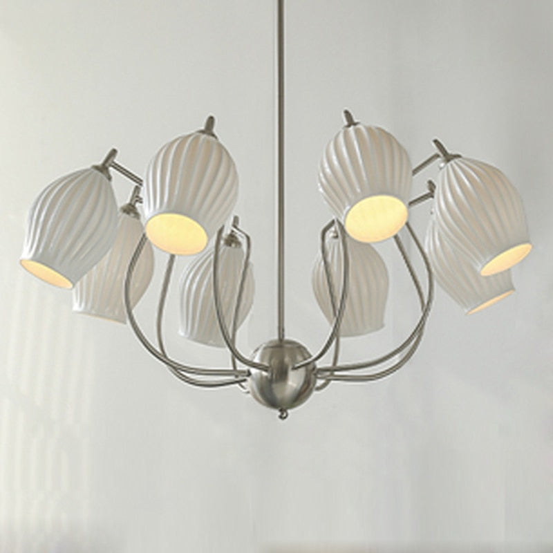 Camille Paola Ceramic Minimalist LED Chandelier