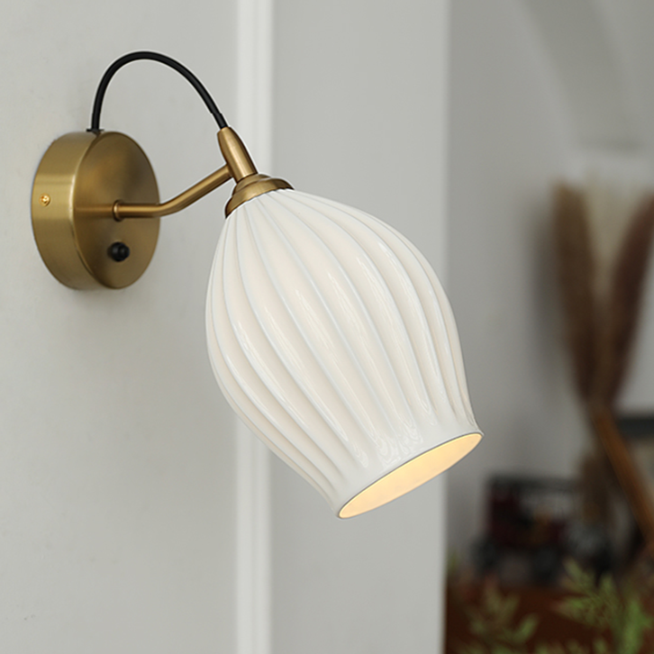 Sophie Ceramic Minimalist Wall Sconce