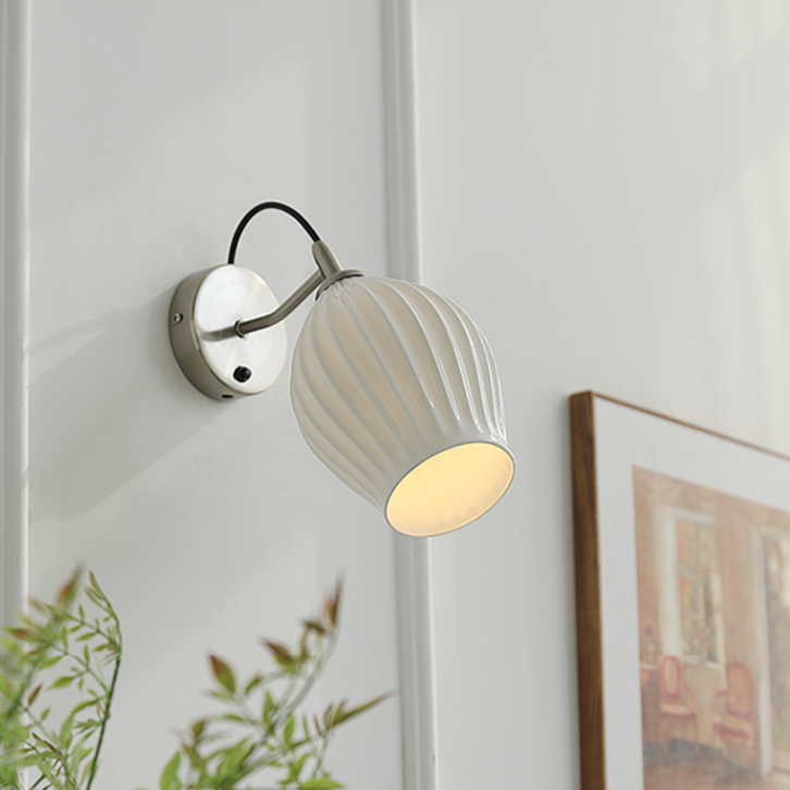 Sophie Ceramic Minimalist Wall Sconce