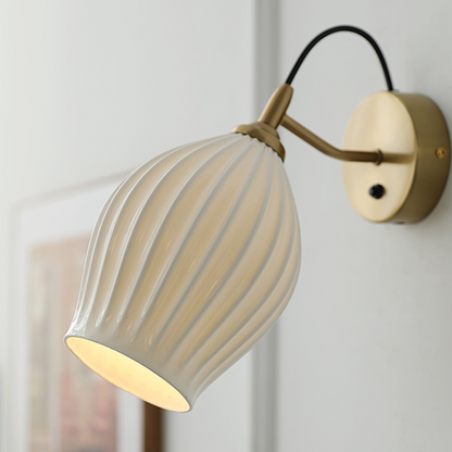 Sophie Ceramic Minimalist Wall Sconce