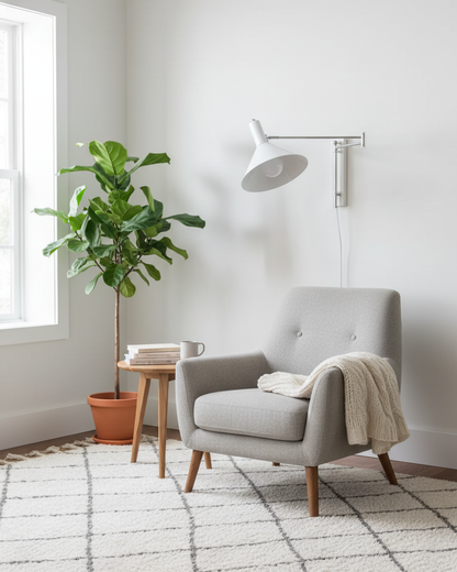 Céline Peak Plug-In Wall Lamp with Adjustable Swivel