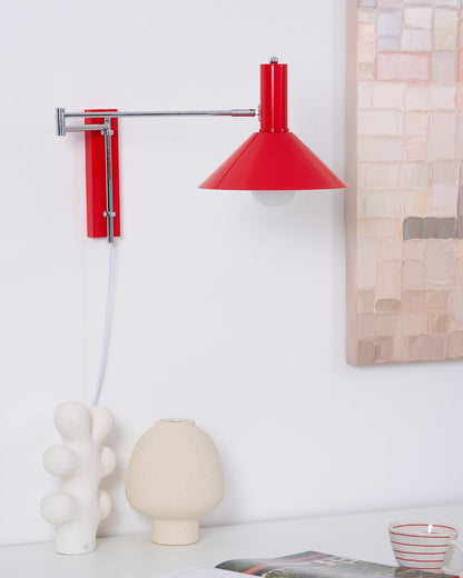 Céline Peak Plug-In Wall Lamp with Adjustable Swivel