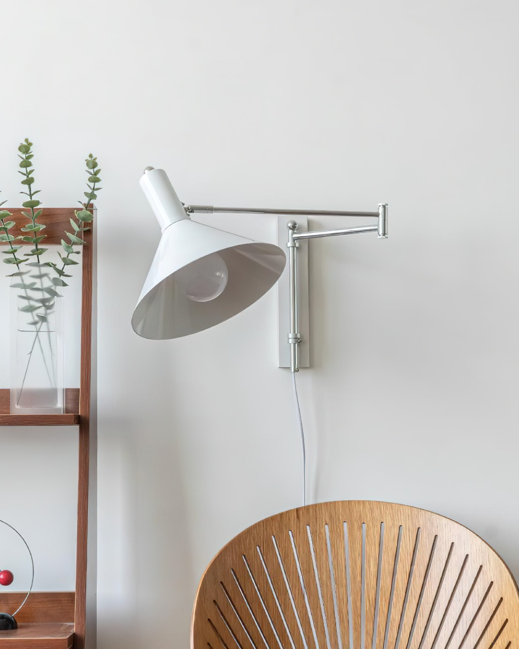 Céline Peak Plug-In Wall Lamp with Adjustable Swivel