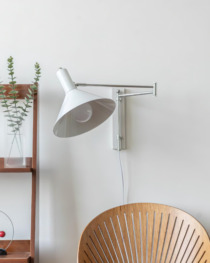 Céline Peak Plug-In Wall Lamp with Adjustable Swivel