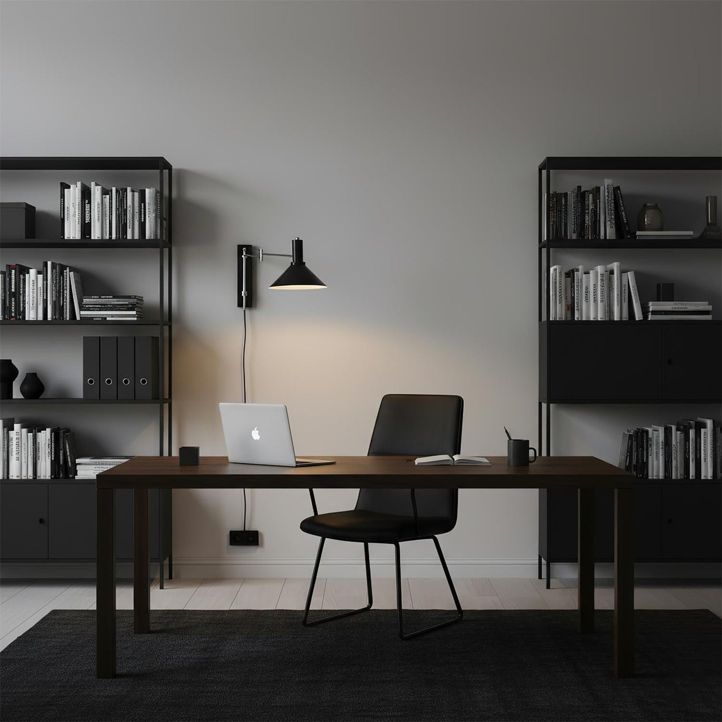 Céline Peak Plug-In Wall Lamp with Adjustable Swivel