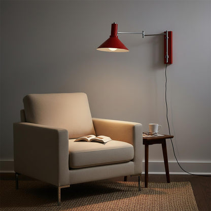 Céline Peak Plug-In Wall Lamp with Adjustable Swivel