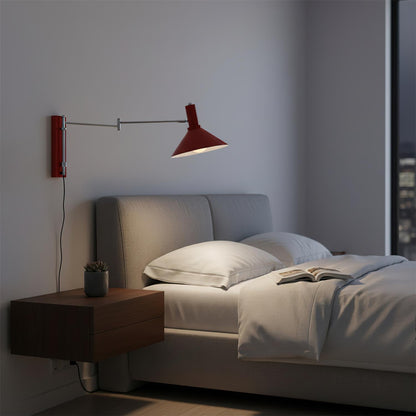 Céline Peak Plug-In Wall Lamp with Adjustable Swivel
