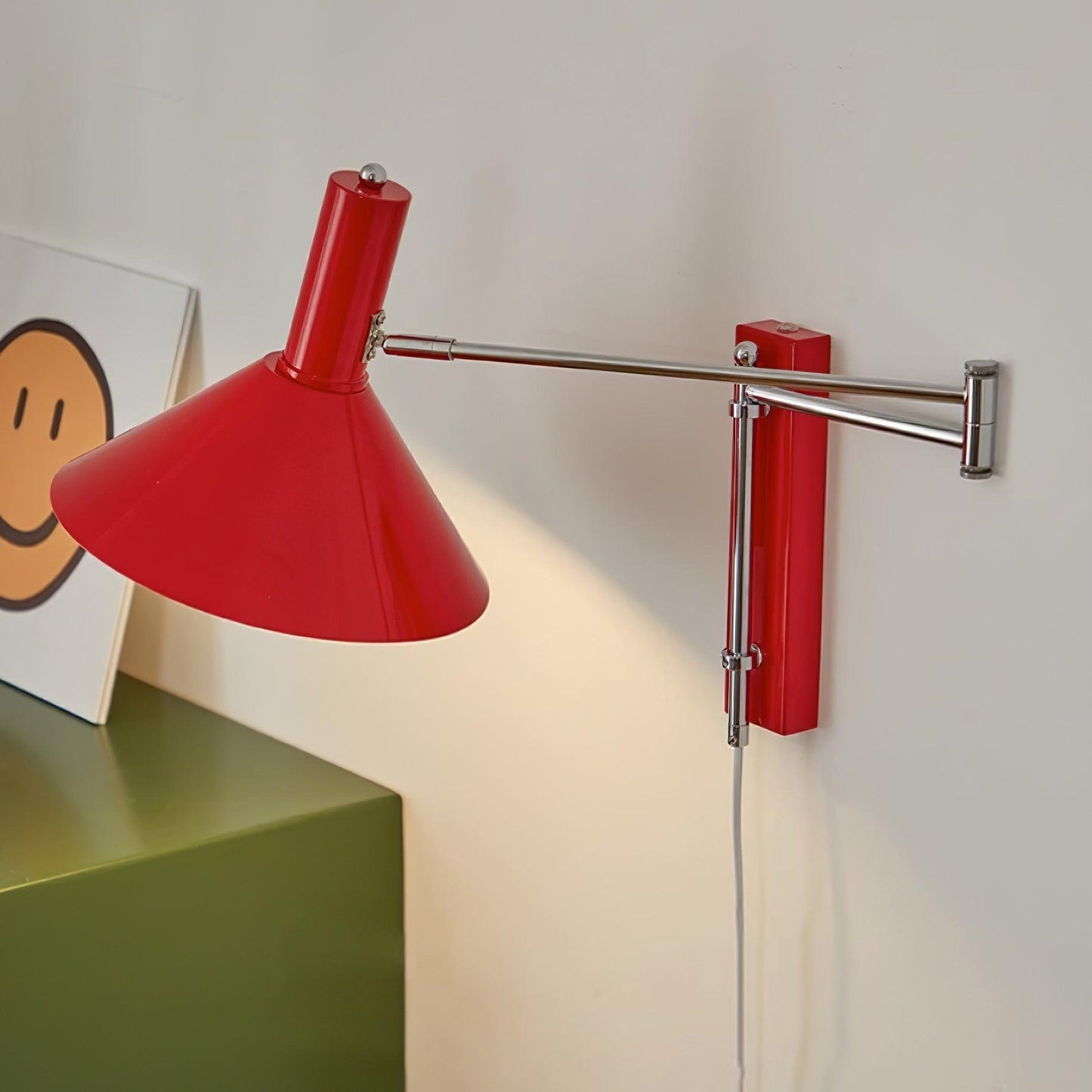 Céline Peak Plug-In Wall Lamp with Adjustable Swivel