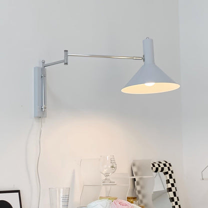 Céline Peak Plug-In Wall Lamp with Adjustable Swivel