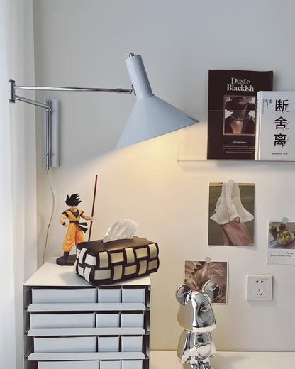 Céline Peak Plug-In Wall Lamp with Adjustable Swivel