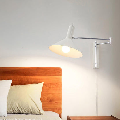 Céline Peak Plug-In Wall Lamp with Adjustable Swivel