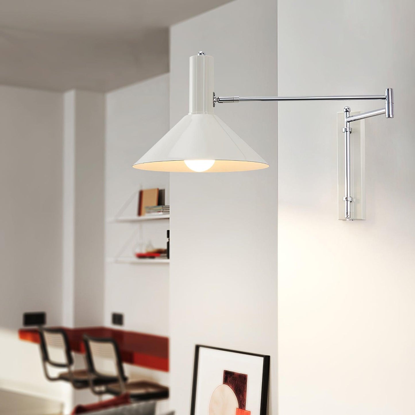 Céline Peak Plug-In Wall Lamp with Adjustable Swivel