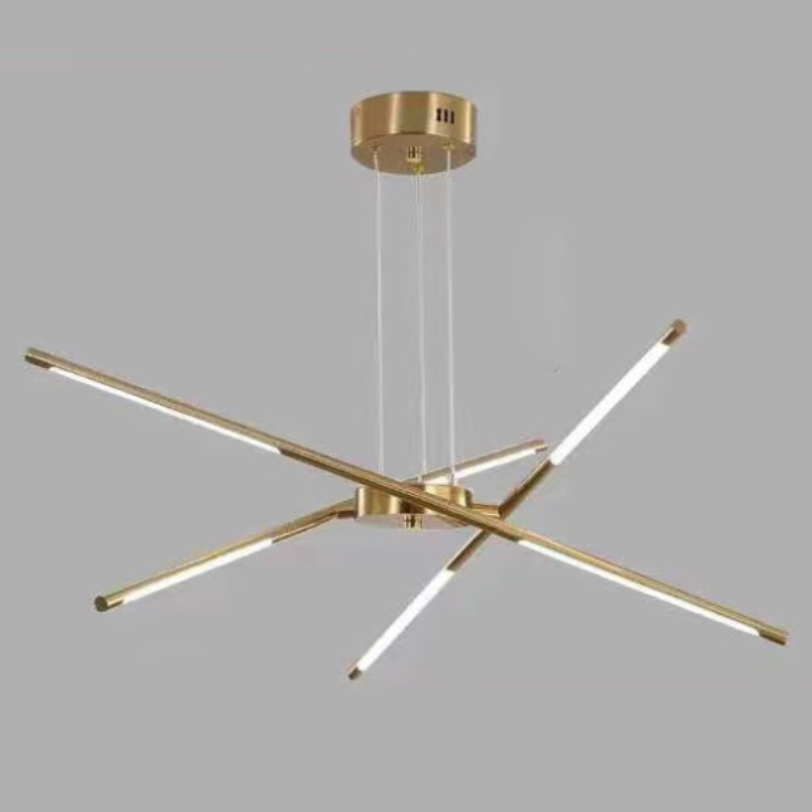 Sophie Modern Glass Metal LED Pendant Light Luxury Gold Multi Light Chandelier