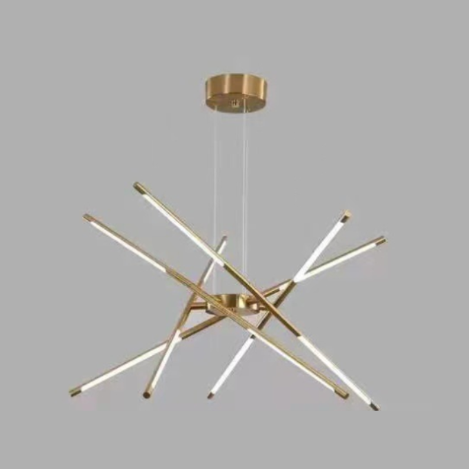 Sophie Modern Glass Metal LED Pendant Light Luxury Gold Multi Light Chandelier