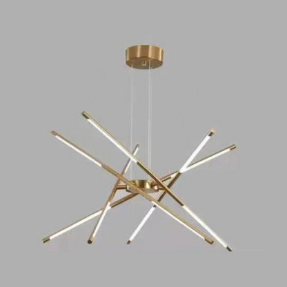 Sophie Modern Glass Metal LED Pendant Light Luxury Gold Multi Light Chandelier
