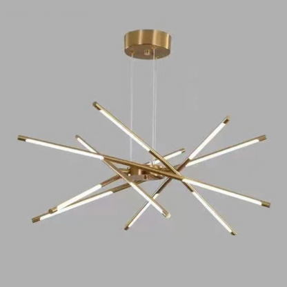 Sophie Modern Glass Metal LED Pendant Light Luxury Gold Multi Light Chandelier