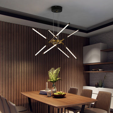 Sophie Modern Glass Metal LED Pendant Light Luxury Gold Multi Light Chandelier