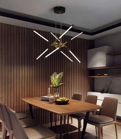 Sophie Modern Glass Metal LED Pendant Light Luxury Gold Multi Light Chandelier