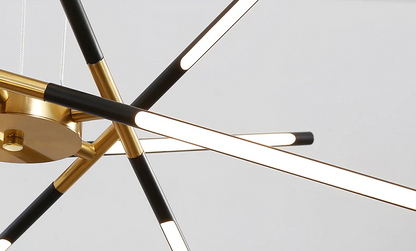 Sophie Modern Glass Metal LED Pendant Light Luxury Gold Multi Light Chandelier