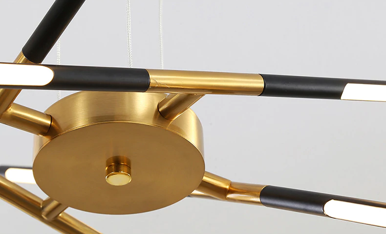 Sophie Modern Glass Metal LED Pendant Light Luxury Gold Multi Light Chandelier