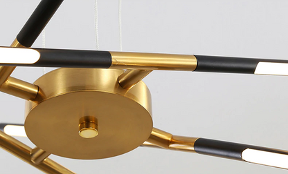 Sophie Modern Glass Metal LED Pendant Light Luxury Gold Multi Light Chandelier