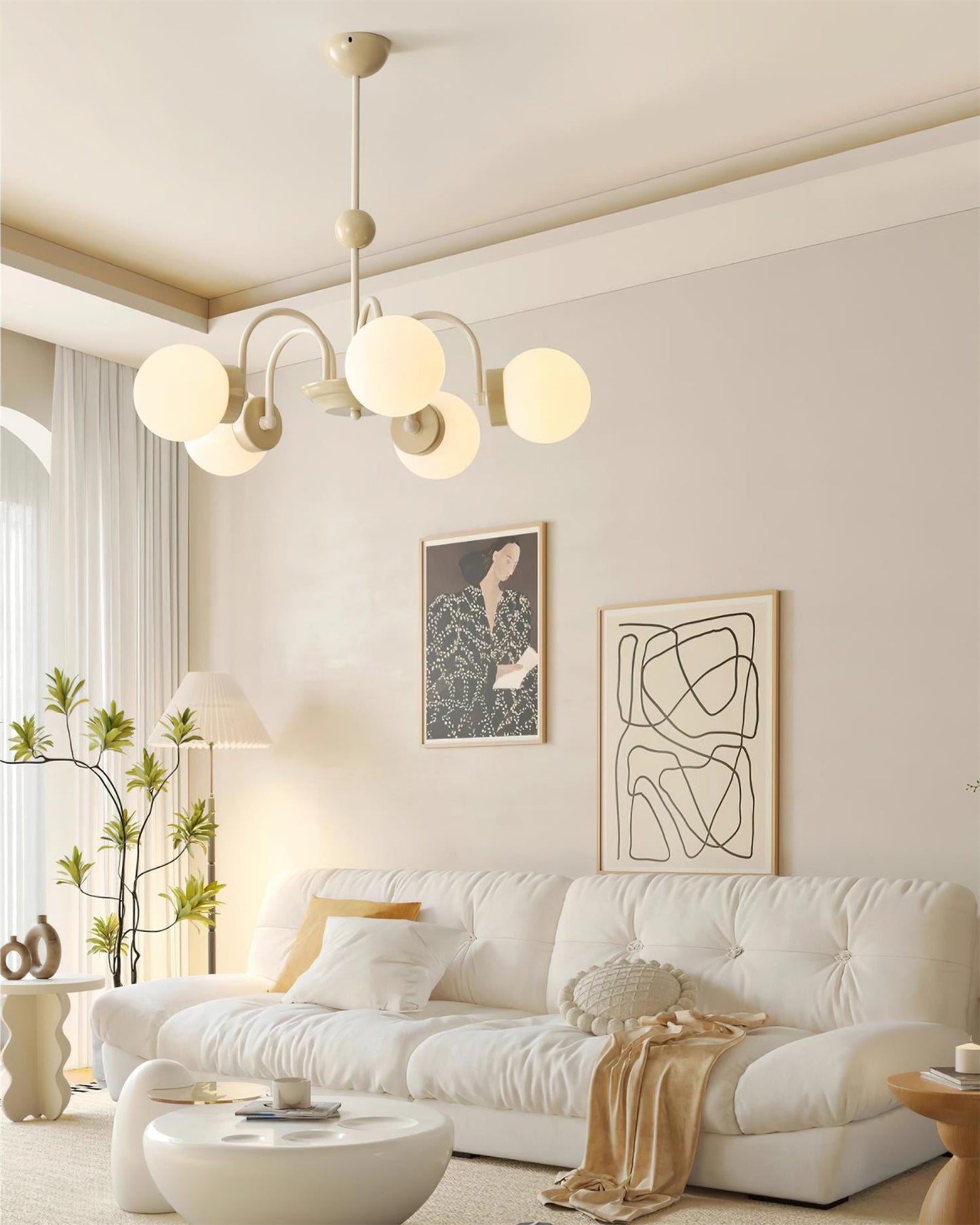 Colette Orb Glass Chandelier