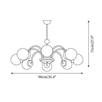 Colette Orb Glass Chandelier